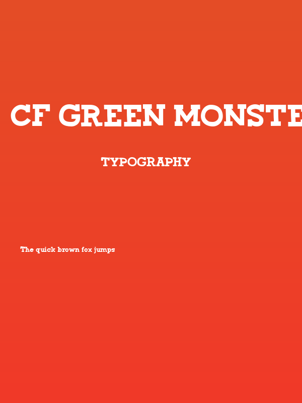 CF Green Monster Regular Poster