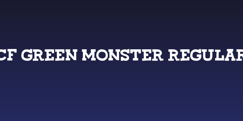 CF Green Monster Regular Social Header