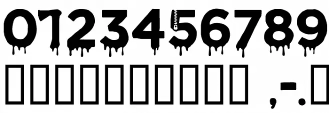 CF Halloween Regular フォント その他の文字