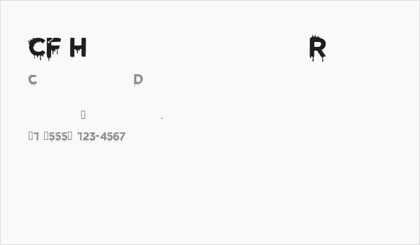 CF Halloween Regular Business Card