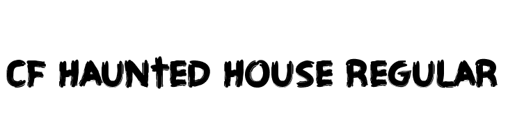 CF Haunted House Regular Font