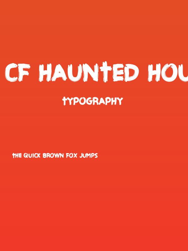 CF Haunted House Regular Poster