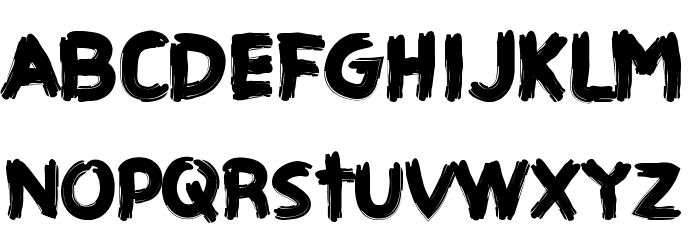 CF Haunted House Regular Font LOWERCASE