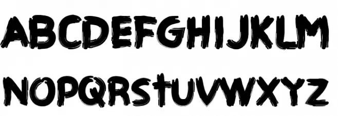 CF Haunted House Regular Font LOWERCASE