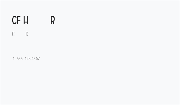 CF Historia Regular Business Card