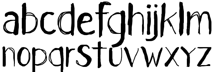 CF I Dont Want to Grow Up Regular Font LOWERCASE