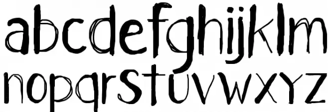 CF I Dont Want to Grow Up Regular Schriftart Kleinbuchstaben