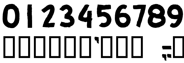 CF I Love Ugly Fonts Regular Font OTHER CHARS