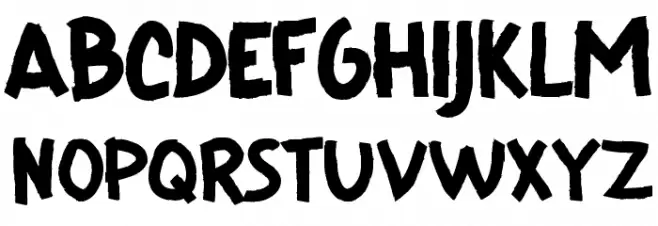 CF I Love Ugly Fonts Regular फ़ॉन्ट अपरकेस