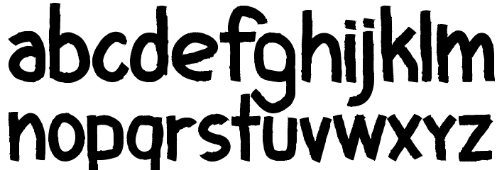 CF I Love Ugly Fonts Regular Font LOWERCASE