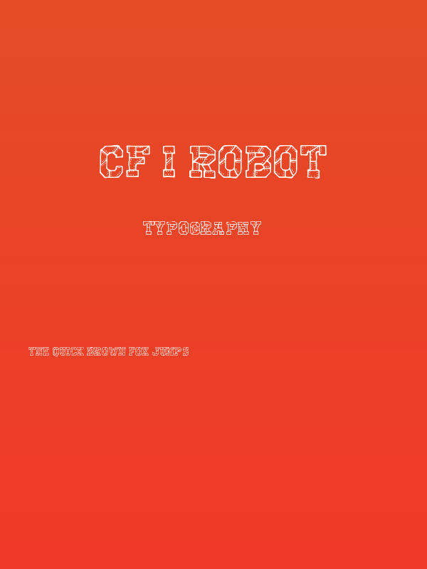 CF I Robot Poster