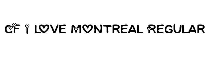 CF I love Montreal Regular  font caratteri gratis