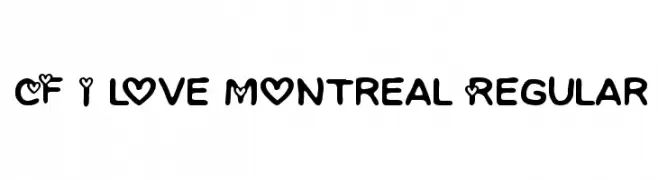 CF I love Montreal Regular  baixar fontes gratis