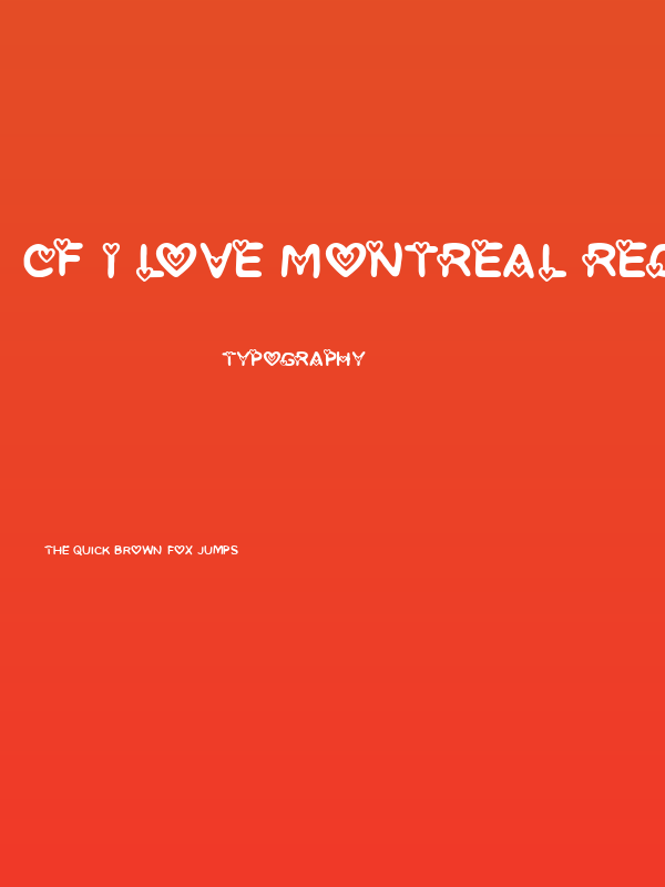 CF I love Montreal Regular Poster