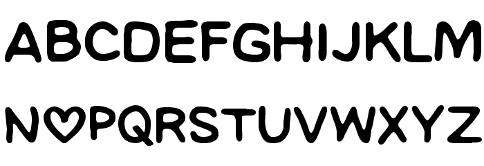 CF I love Montreal Regular Font LOWERCASE