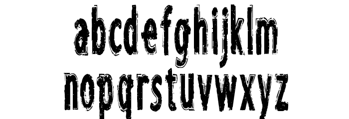 CF I want to believe Compressed Font LOWERCASE