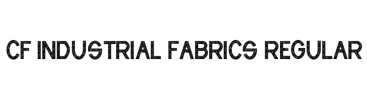CF Industrial Fabrics Regular Font