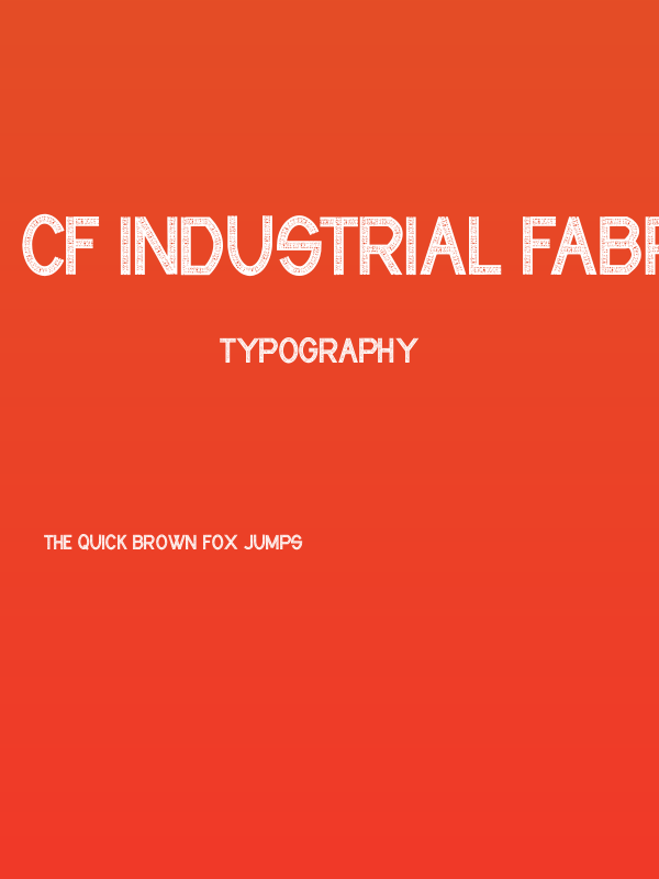 CF Industrial Fabrics Regular Poster