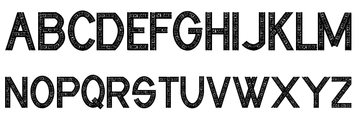 CF Industrial Fabrics Regular Font LOWERCASE