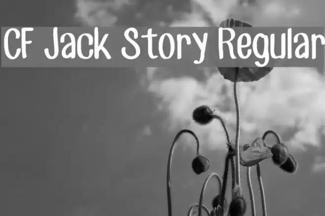 CF Jack Story Regular Font examples