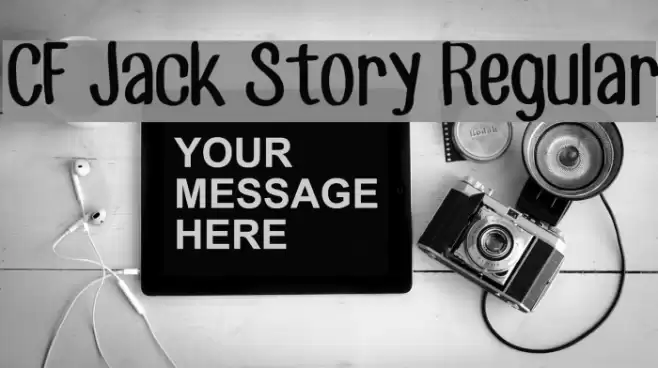 CF Jack Story Regular Font examples