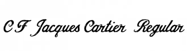 CF Jacques Cartier Regular  免费字体下载