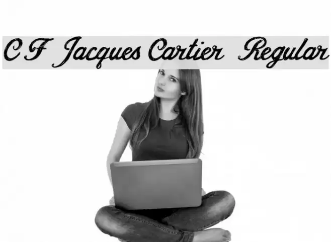 CF Jacques Cartier Regular Font examples