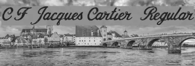 CF Jacques Cartier Regular Font examples