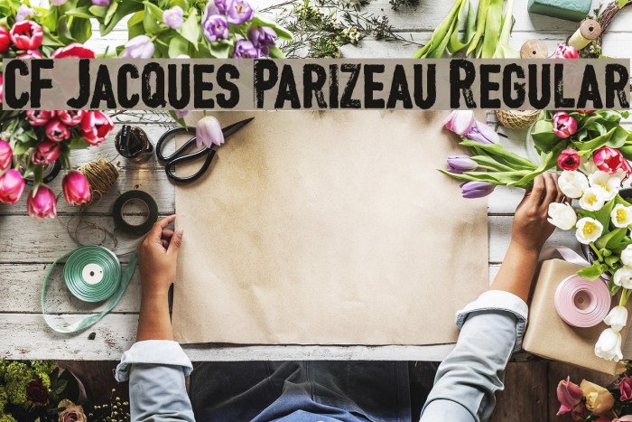 CF Jacques Parizeau Regular Font examples