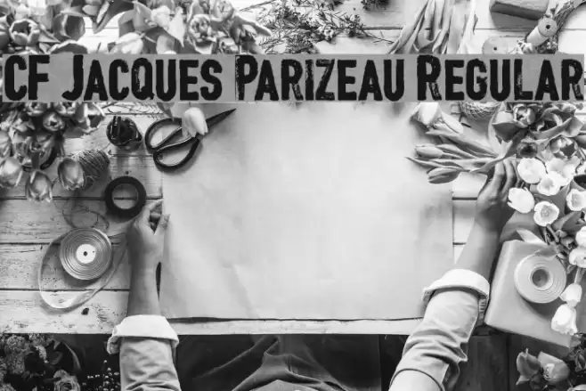 CF Jacques Parizeau Regular Шрифта examples