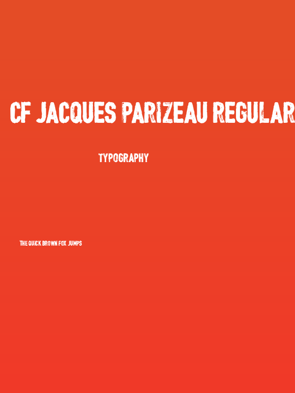 CF Jacques Parizeau Regular Poster