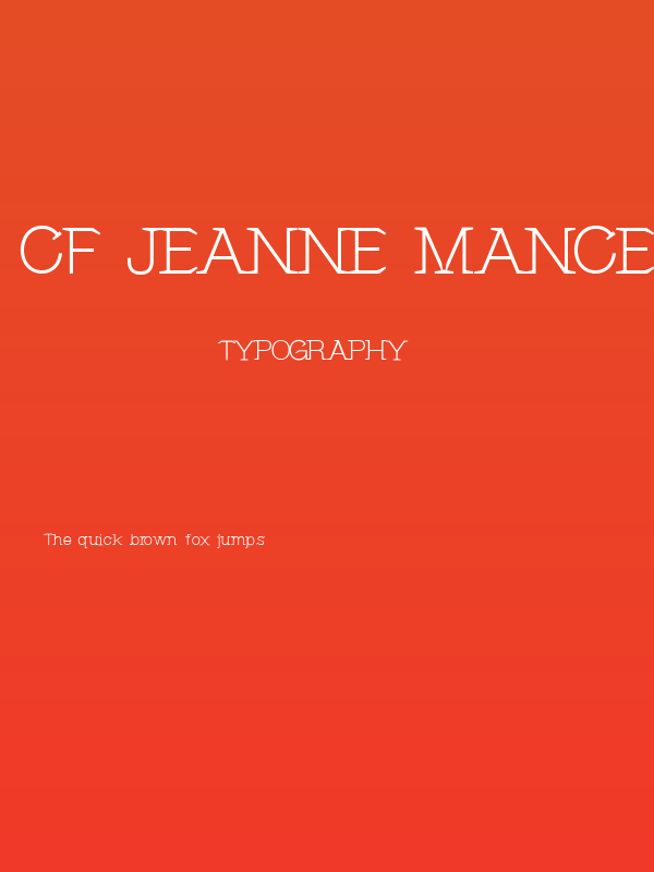 CF Jeanne Mance Regular Poster