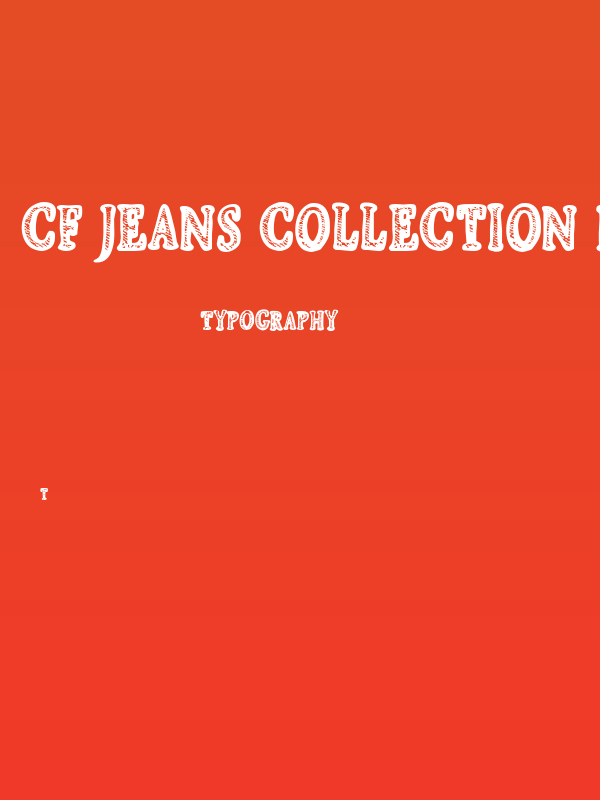 CF Jeans Collection Regular Poster