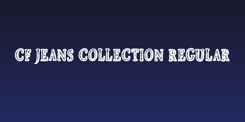 CF Jeans Collection Regular Social Header