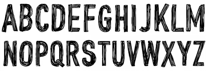 CF John Doe PERSONAL USE Regular フォント 大文字