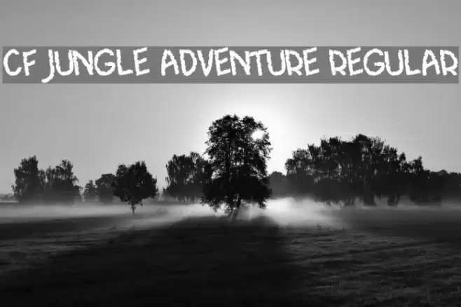 CF Jungle Adventure Regular Font examples