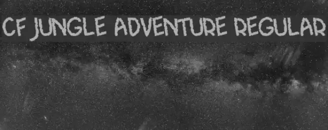 CF Jungle Adventure Regular Font examples