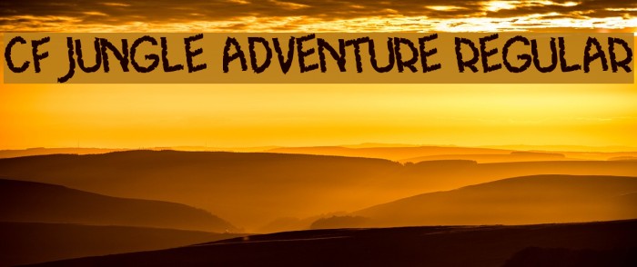 CF Jungle Adventure Regular Font examples