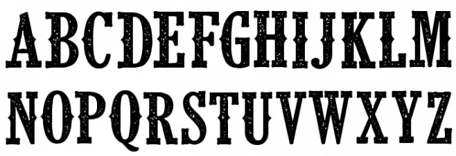 CF Klondike PERSONAL Regular Font Litere mari