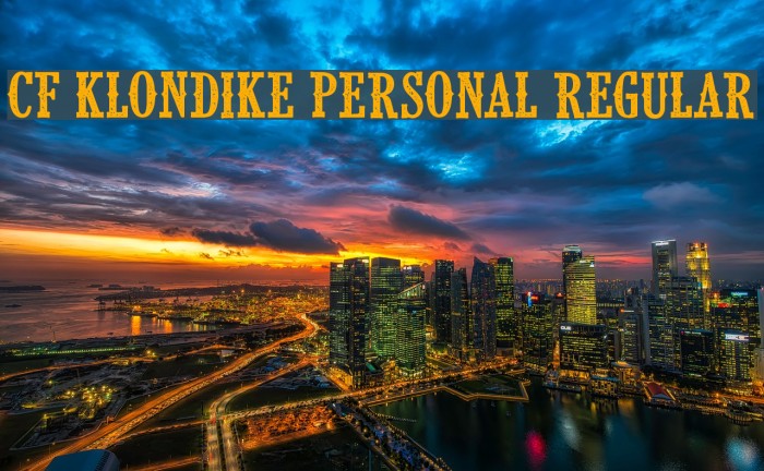 CF Klondike PERSONAL Regular Example 3