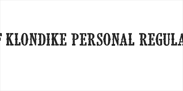 CF Klondike PERSONAL Regular Logo