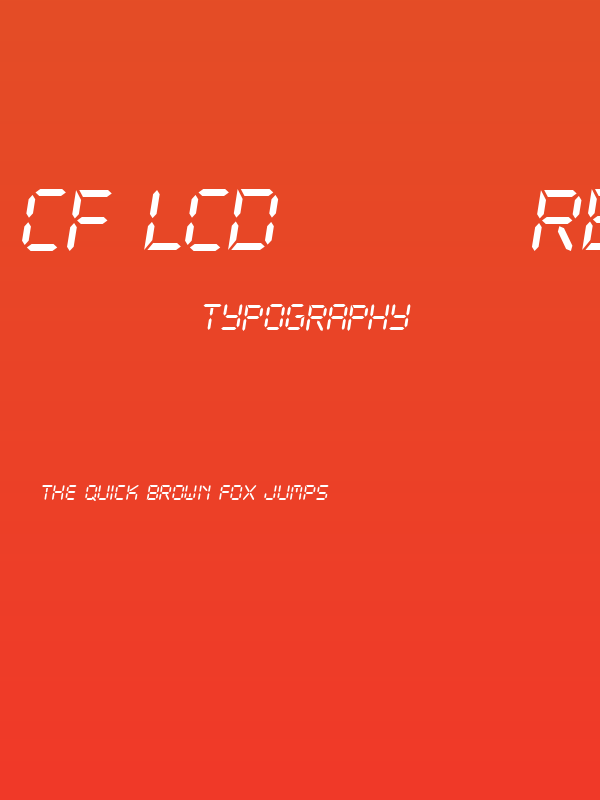 CF LCD 521 Regular Poster