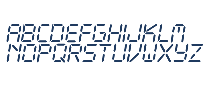 CF LCD 521 Regular Lowercase