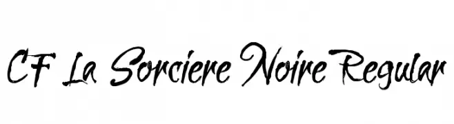 CF La Sorciere Noire Regular  Descarca Fonturi Gratis