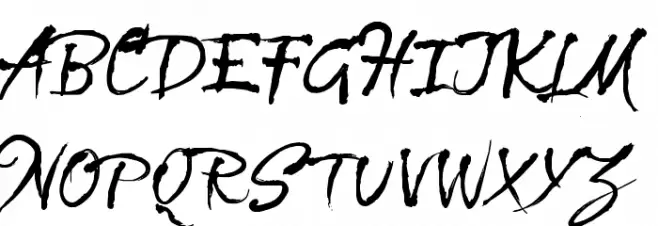 CF La Sorciere Noire Regular Font Litere mari