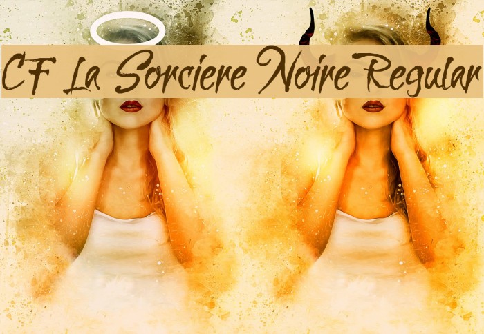 CF La Sorciere Noire Regular لخطوط تنزيل examples