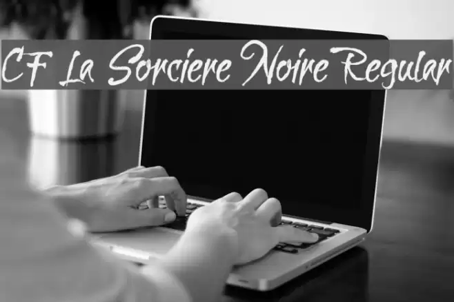 CF La Sorciere Noire Regular Font examples