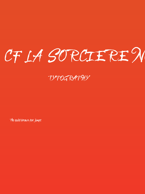 CF La Sorciere Noire Regular Poster