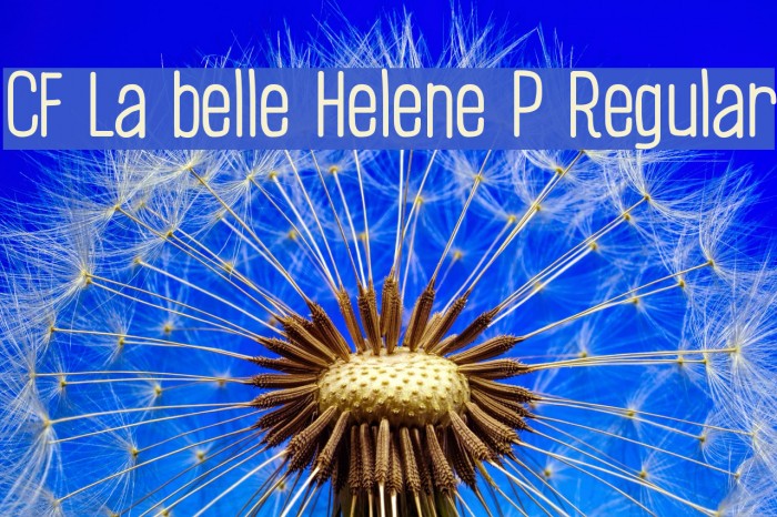 CF La belle Helene P Regular Font examples