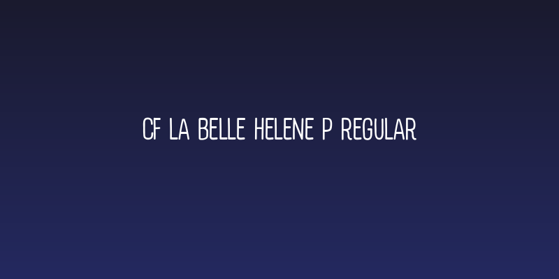 CF La belle Helene P Regular Social Header